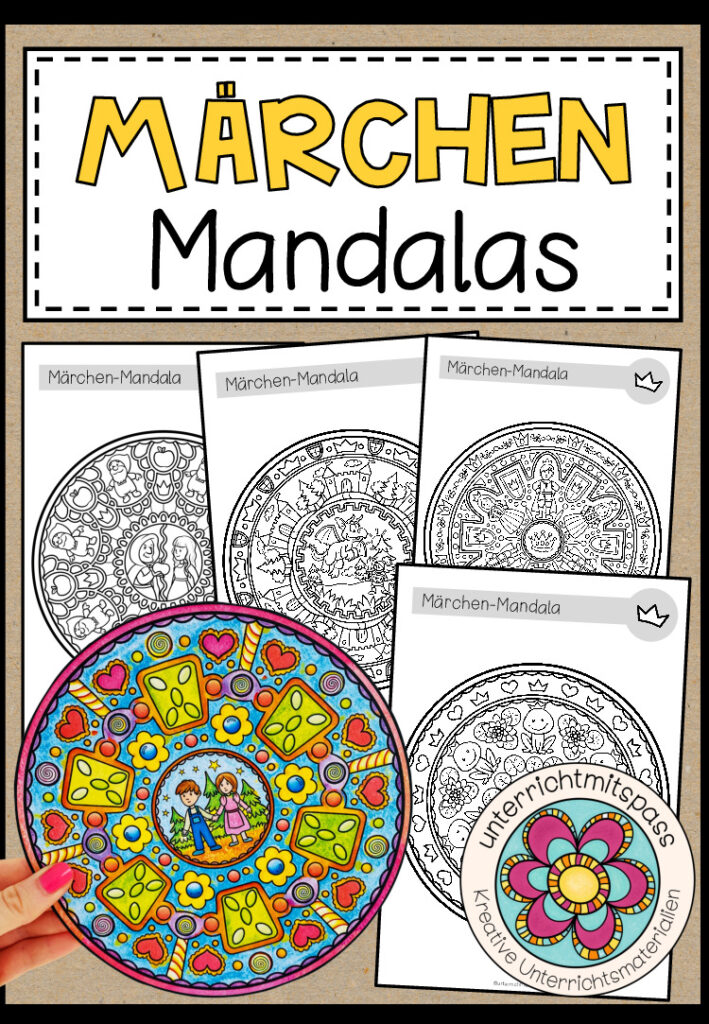 MÄRCHEN – Mandalas (5 Malvorlagen)