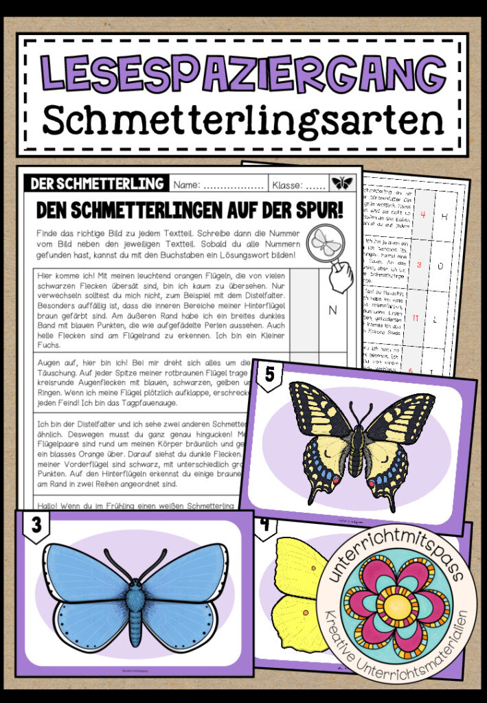 SCHMETTERLINGSARTEN – Lesespaziergang