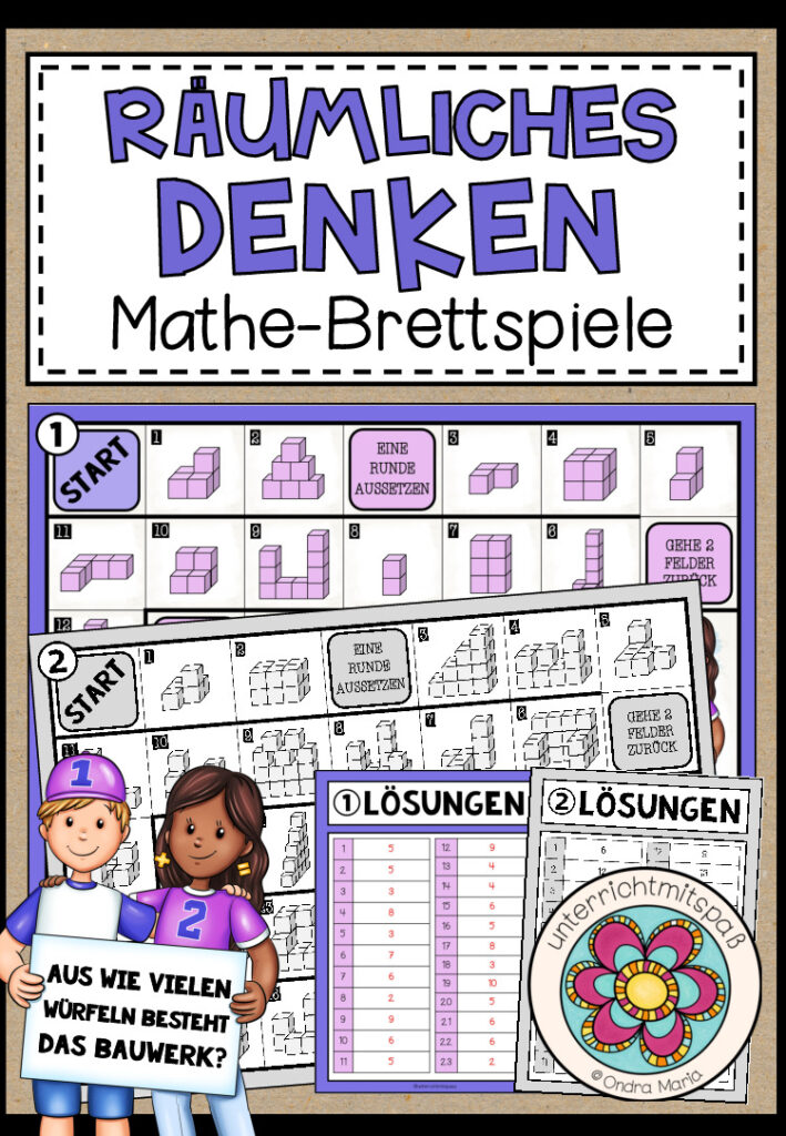 RÄUMLICHES DENKEN – 2 Mathe-Brettspiele
