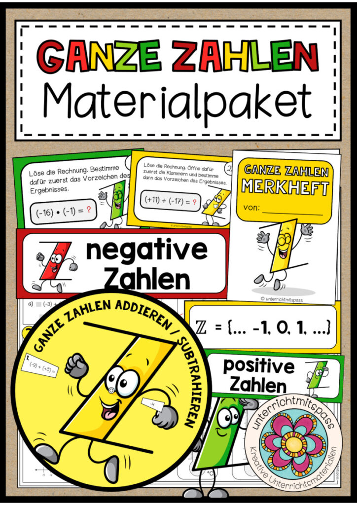 GANZE ZAHLEN – Materialpaket