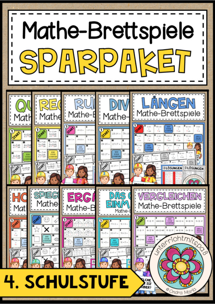 MATHE–BRETTSPIELE – SPARPAKET – 4. Schulstufe