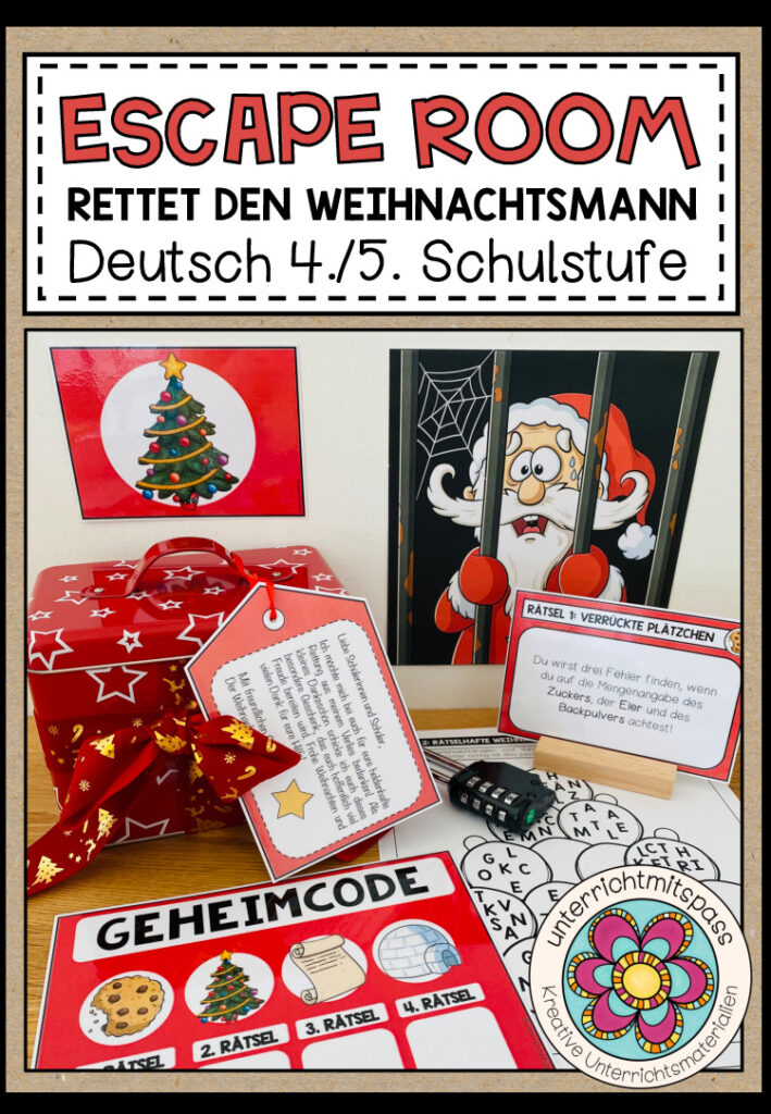 RETTET DEN WEIHNACHTSMANN – Escape Room (Deutsch 4./5. Schulstufe)
