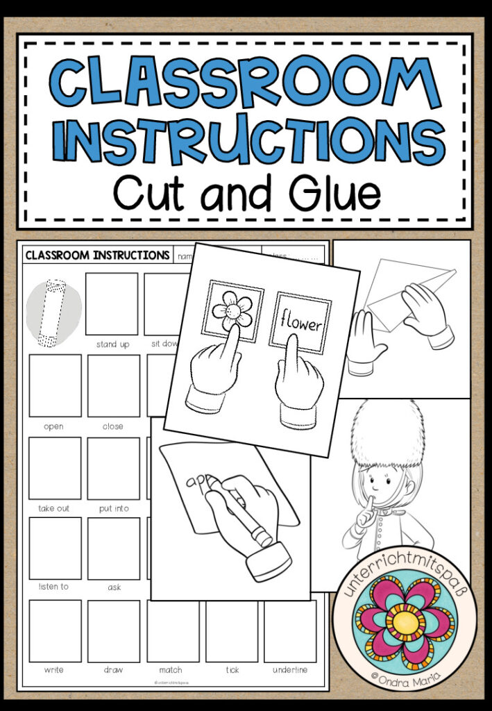Classroom Instructions – Cut and Glue (2-fach differenziert)