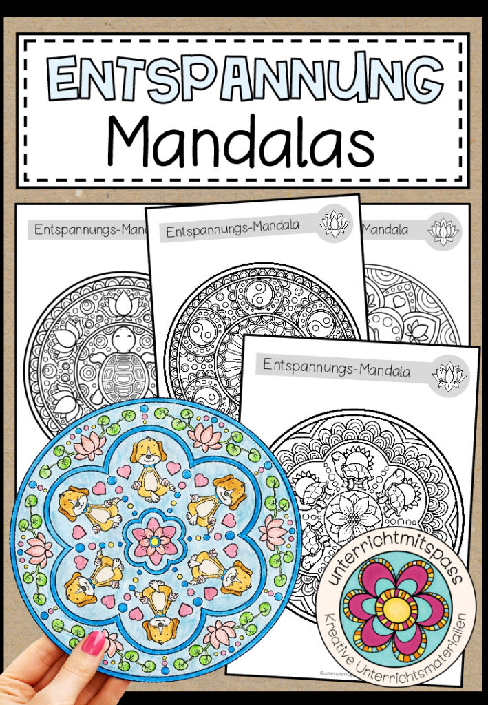 MANDALAS ZUM ENTSPANNEN (7 Malvorlagen)