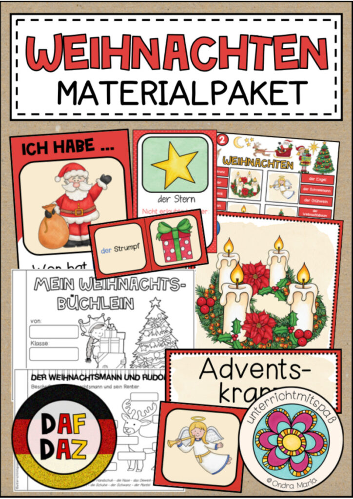 WEIHNACHTEN – Materialpaket (Deutsch)