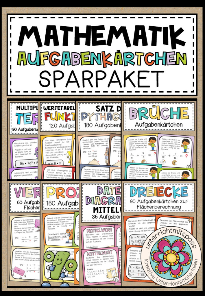 AUFGABENKÄRTCHEN – SPARPAKET