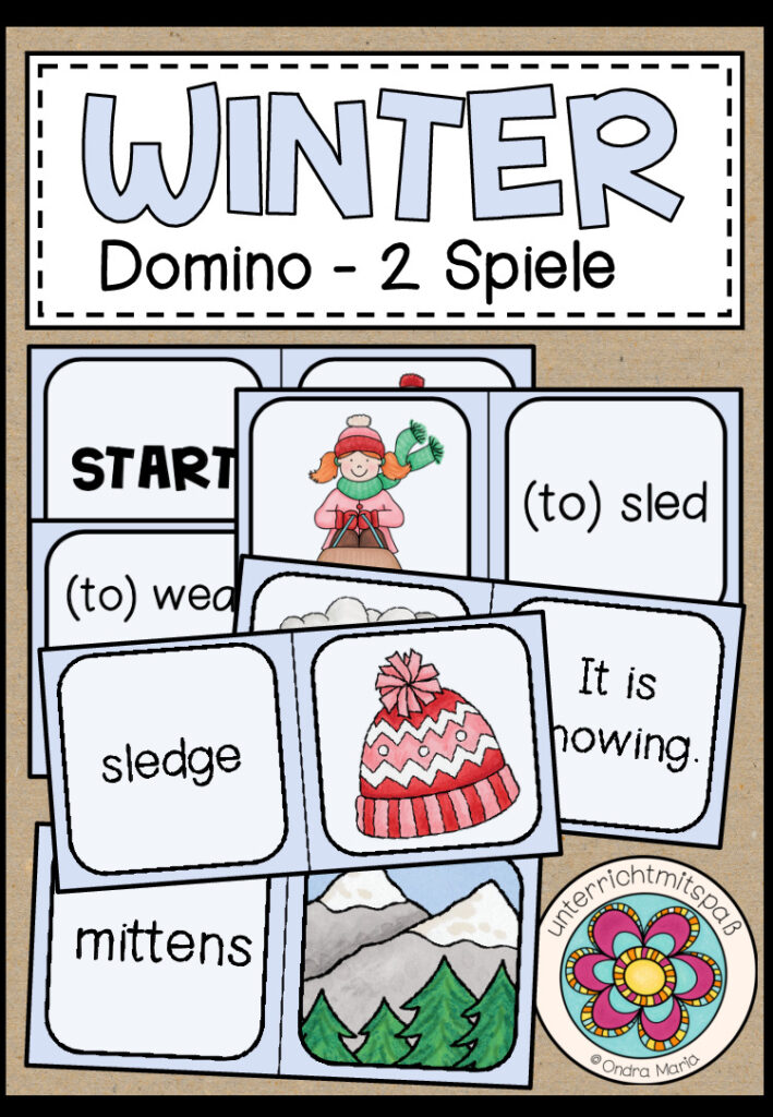 Winter – Domino (2 Spiele) 2-fach differenziert