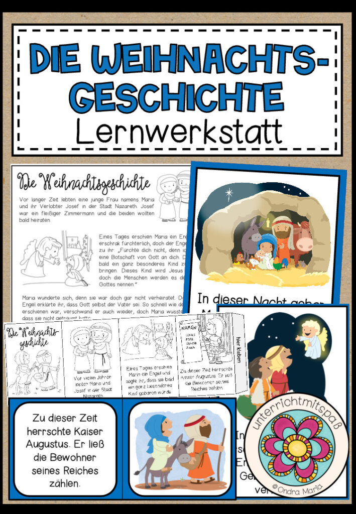 Die Weihnachtsgeschichte – Lernwerkstatt