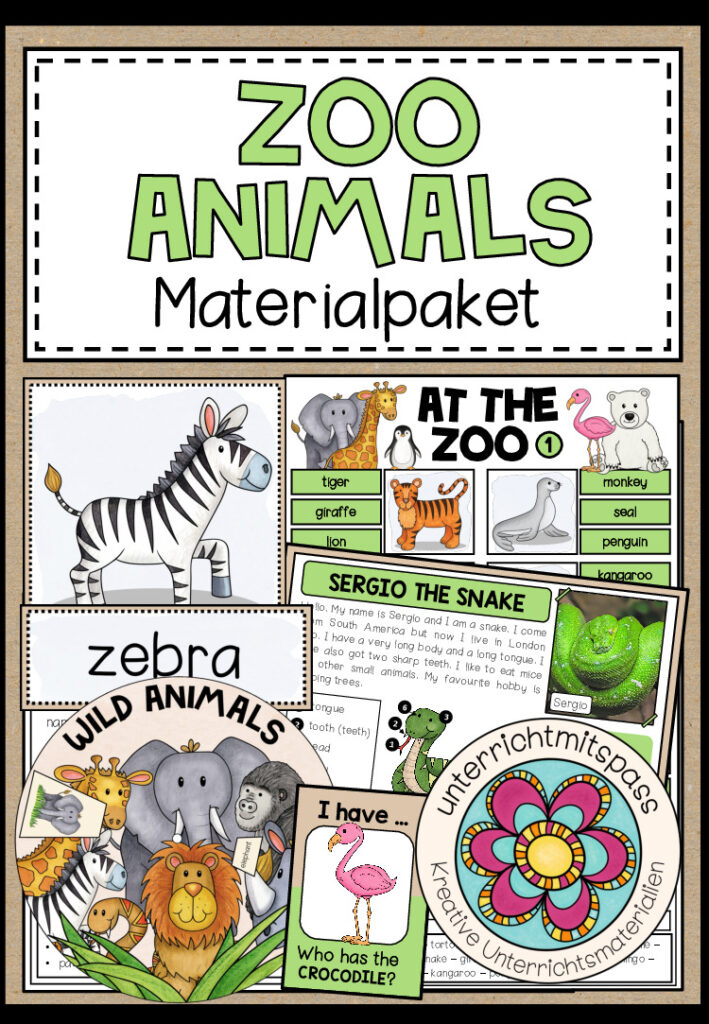 ZOO ANIMALS – MATERIALPAKET (3.-5. Schulstufe)