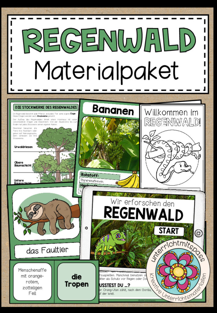 REGENWALD – Materialpaket