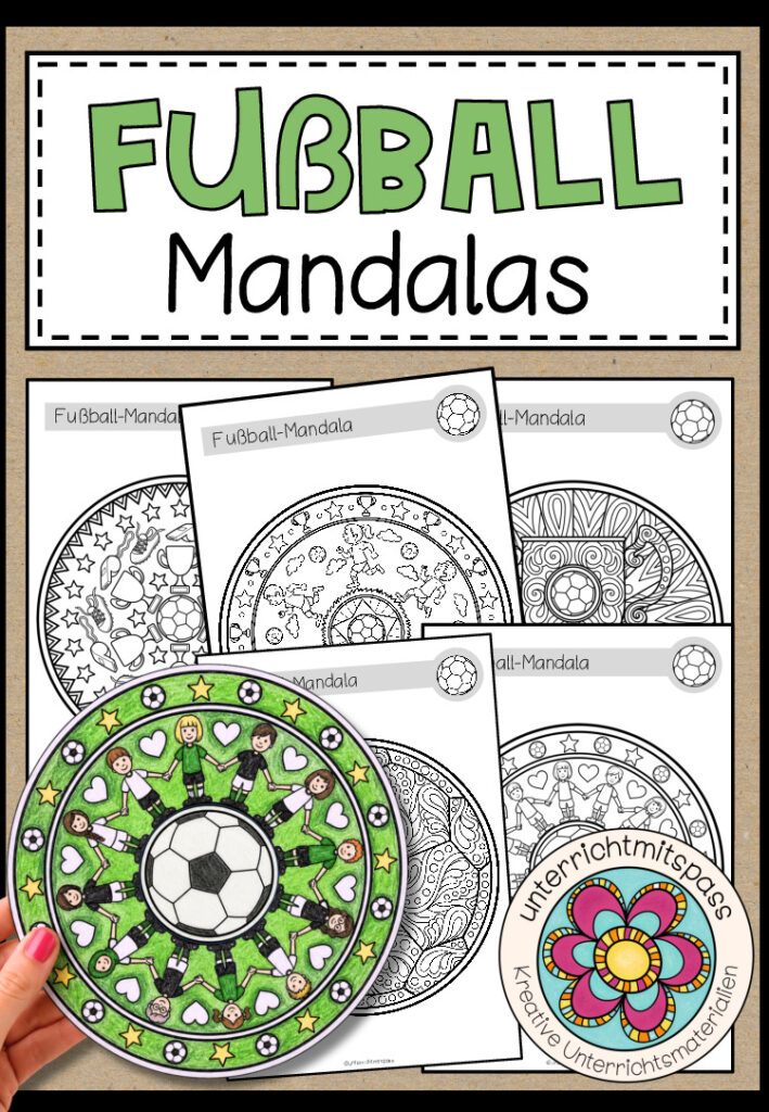 FUßBALL WM 2026 – Mandalas (5 Malvorlagen)