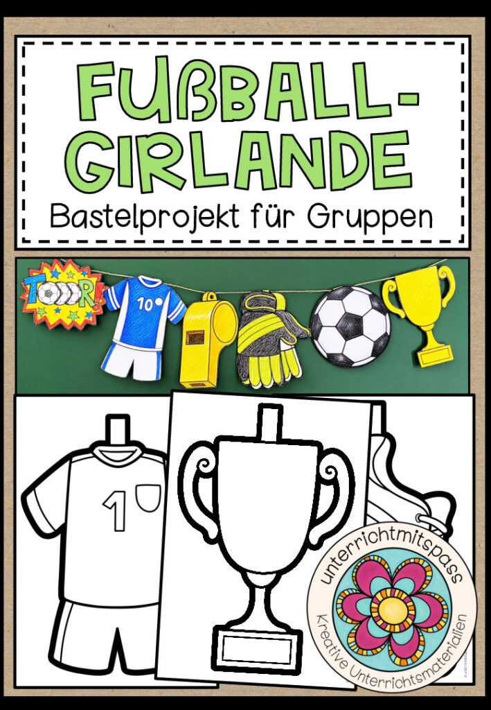 Fußball-Girlande (WM 2026)- Bastelprojekt