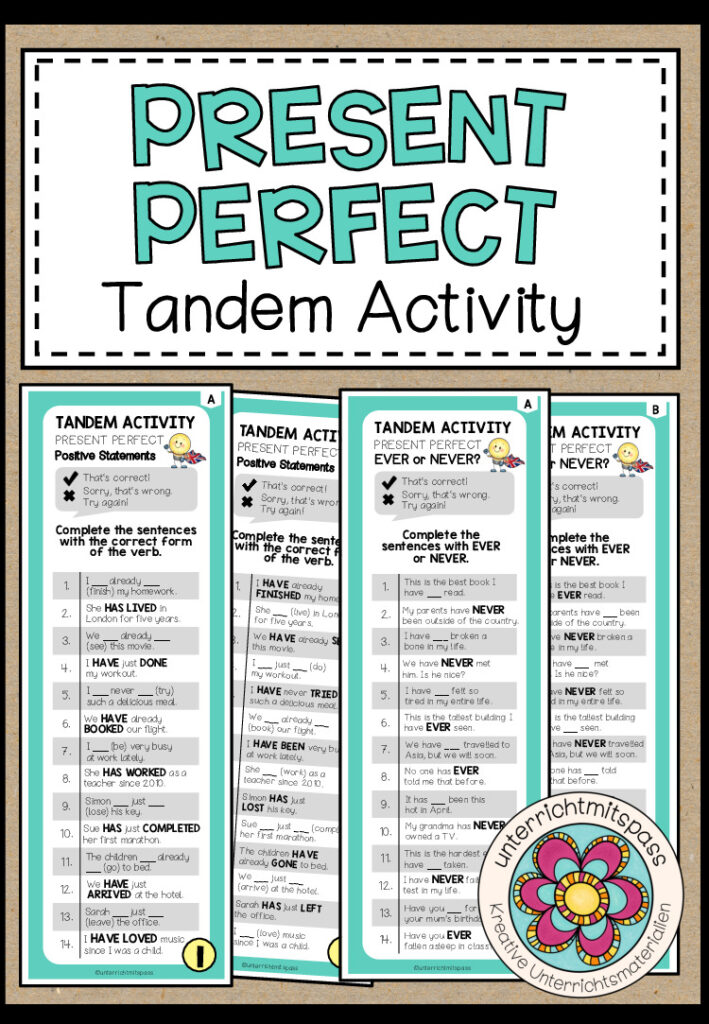PRESENT PERFECT – Tandem Activity