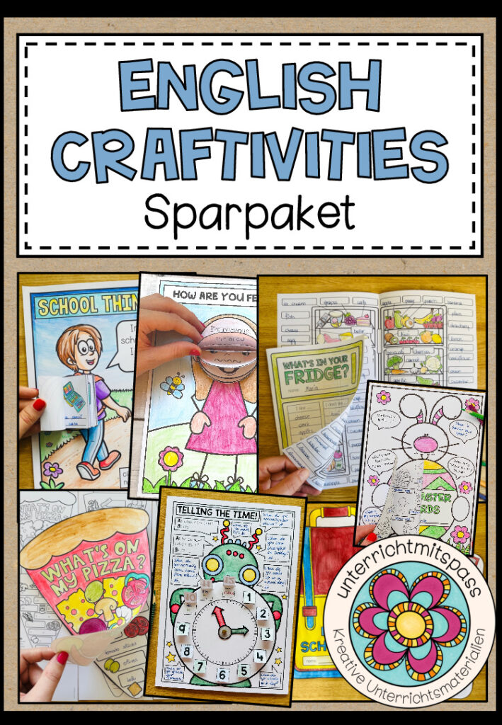 ENGLISH CRAFTIVITIES – Englisch lernen kreativ! (wachsendes Paket)