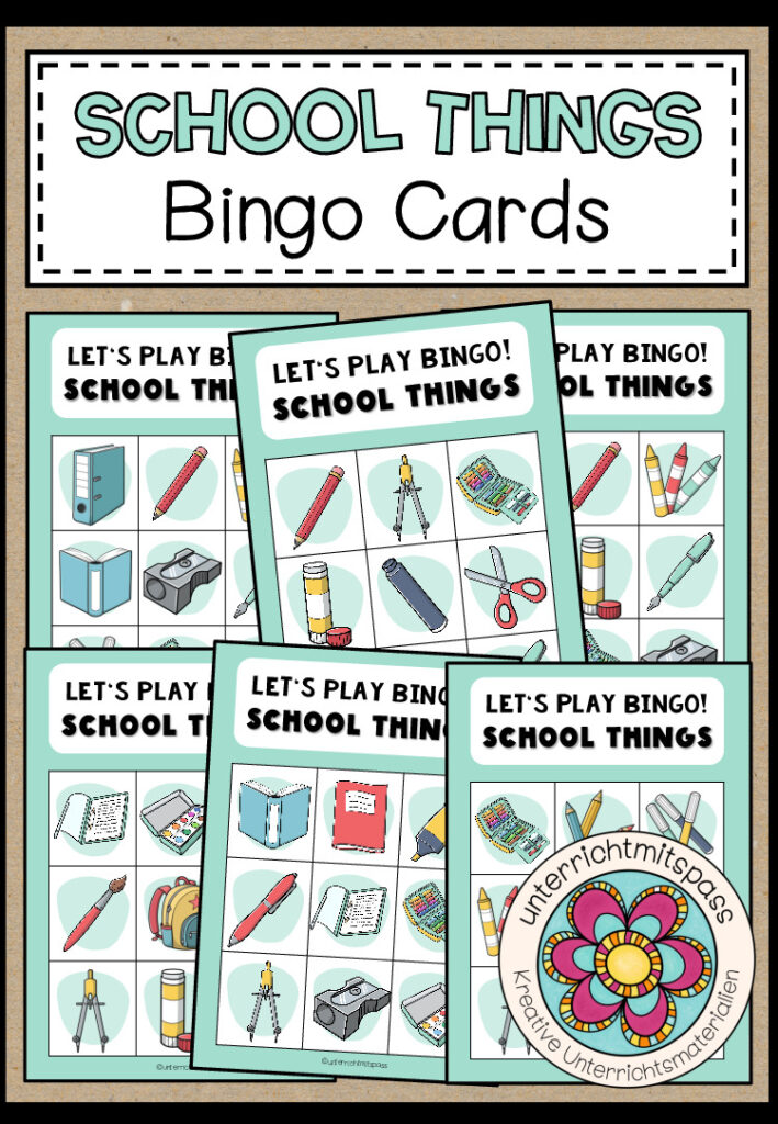 SCHOOL THINGS – Bingo