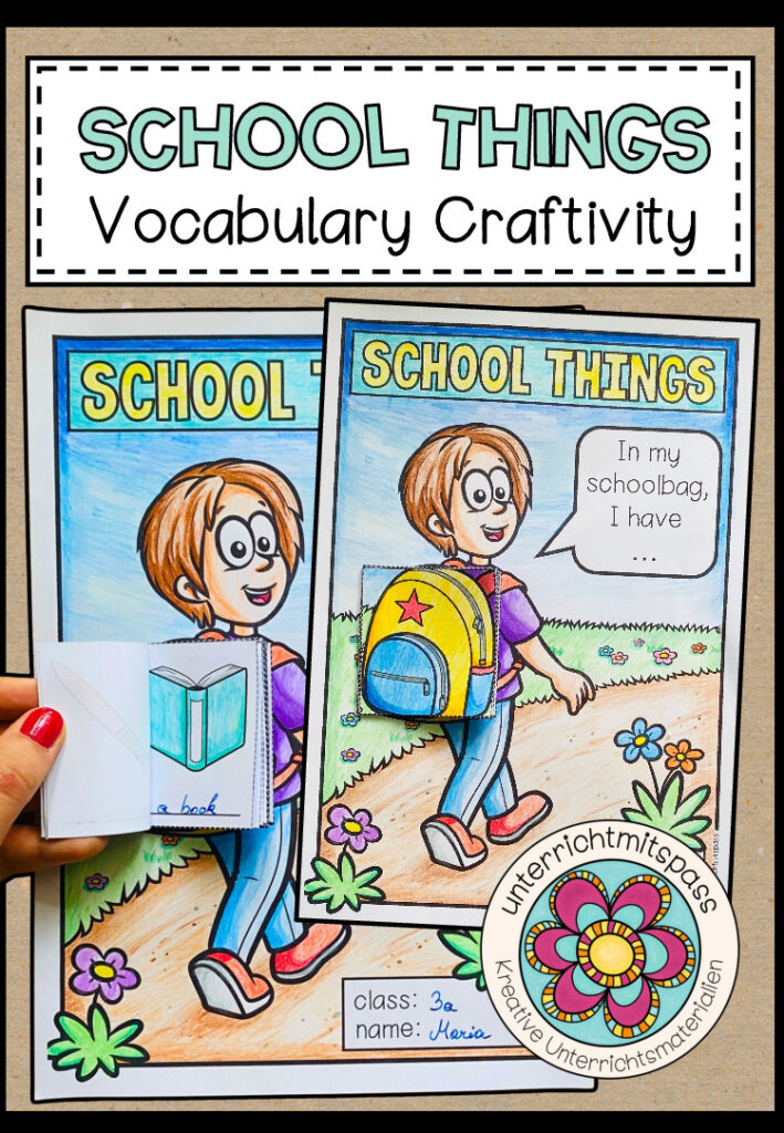 SCHOOL THINGS – Vocabulary Craftivity