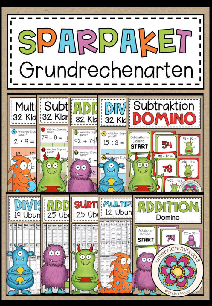 GRUNDRECHENARTEN (4./5. Schulstufe) – Sparpaket