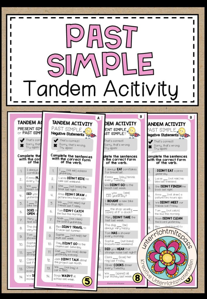 PAST SIMPLE – Tandem Activity
