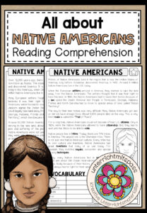 Native Americans – Reading Comprehension (2-fach differenziert + Conversation Strips)