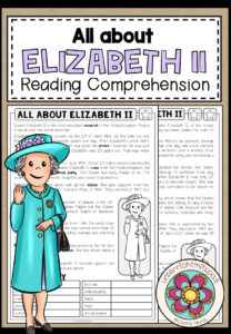 QUEEN ELIZABETH II – Reading Comprehension (2-fach differenziert + Conversation Strips)