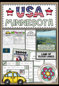 USA – Minnesota (Fact Sheets, Worksheets and Games)