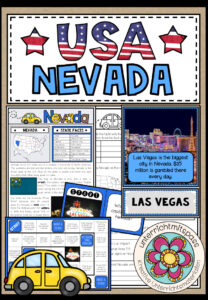 USA – Nevada (Fact Sheets, Worksheets and Games)