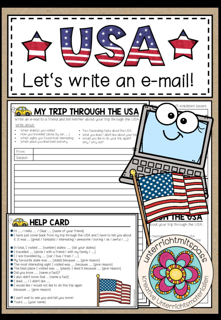 My trip through the USA (Writing an e-mail)