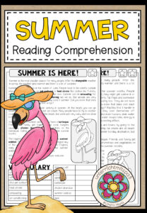 SUMMER IS HERE! – Reading Comprehension (2-fach differenziert + Conversation Strips)
