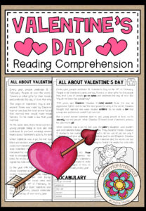 VALENTINE’S DAY – Reading Comprehension (2-fach differenziert + Conversation Strips)