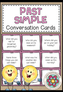 PAST SIMPLE – Grammar Conversation Cards