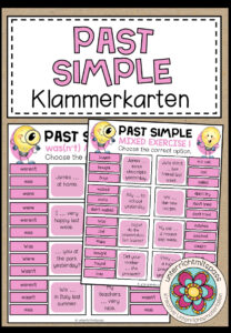 PAST SIMPLE – Klammerkarten