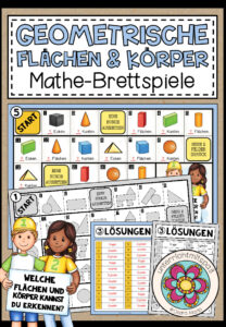 GEOMETRISCHE FLÄCHEN UND KÖRPER – 5 Mathe-Brettspiele