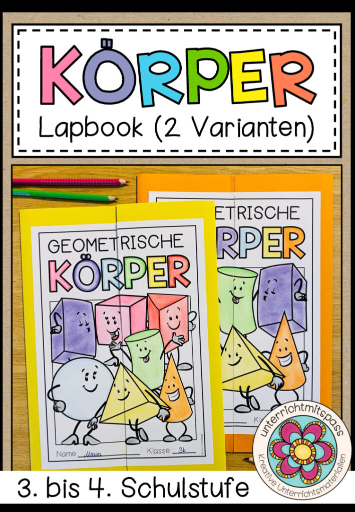 GEOMETRISCHE KÖRPER – Lapbook (2 Varianten)
