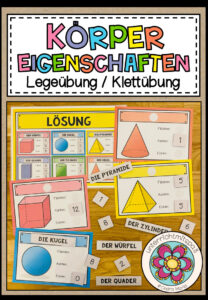 KÖRPER (Eigenschaften) – Legeübung (Klettübung)