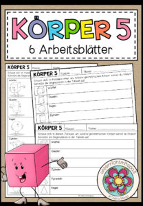 KÖRPER finden – 6 Arbeitsblätter