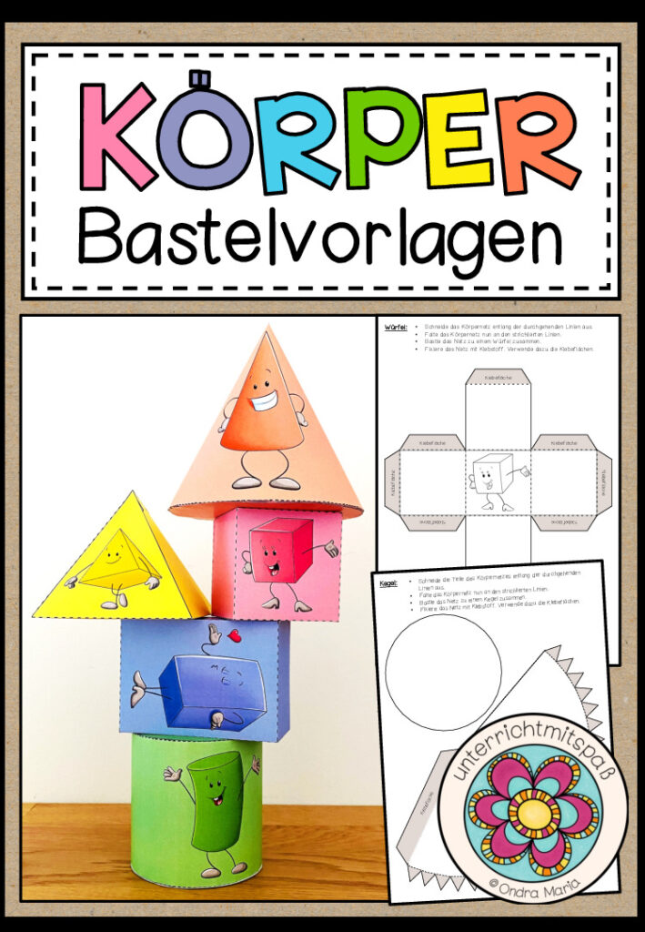 KÖRPERNETZE – Bastelvorlagen
