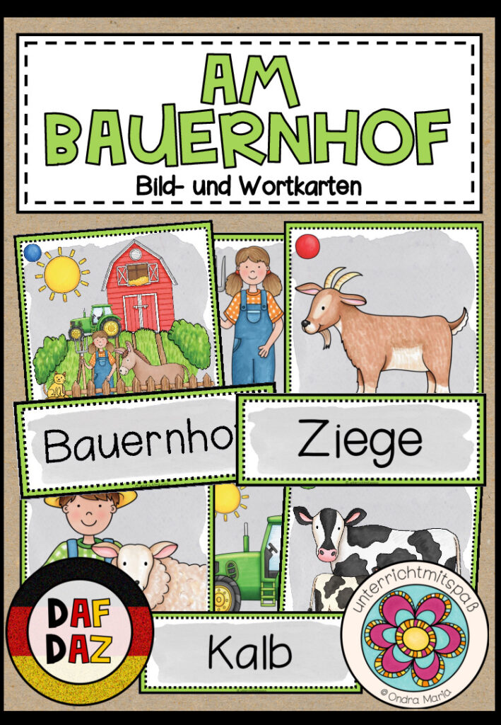 AM BAUERNHOF – Bild- und Wortkarten (DAF/DAZ)
