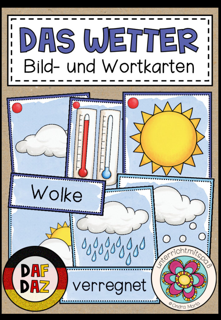 DAS WETTER – Bild- und Wortkarten (DAF/DAZ)
