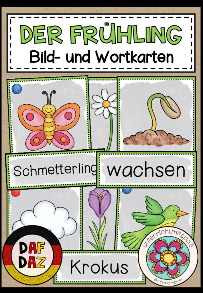DER FRÜHLING – Bild- und Wortkarten (DAF/DAZ)