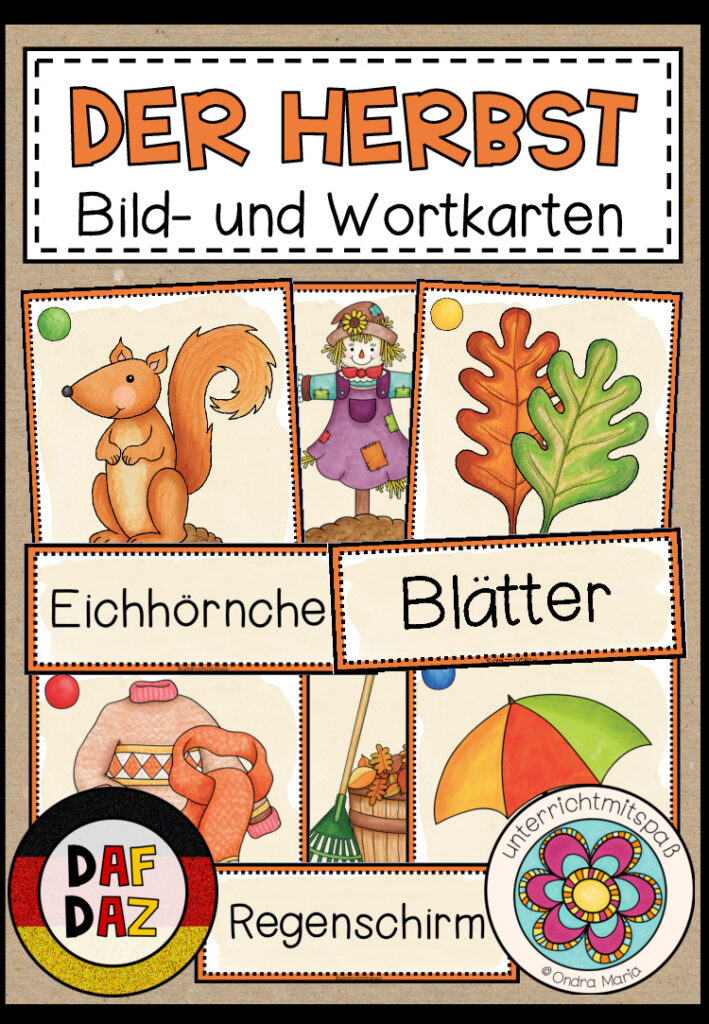 DER HERBST – Bild- und Wortkarten (DAF/DAZ)