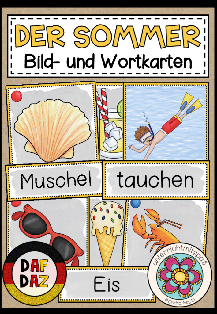 DER SOMMER – Bild- und Wortkarten (DAF/DAZ)
