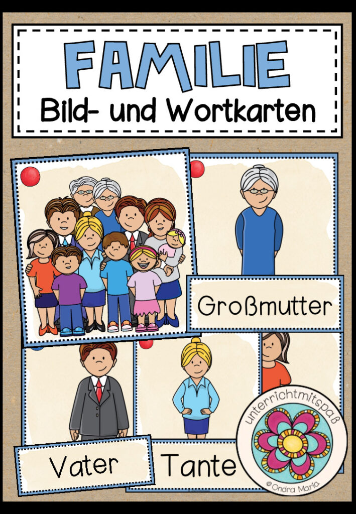 DIE FAMILIE – Bild-und Wortkarten (DAF/DAZ)