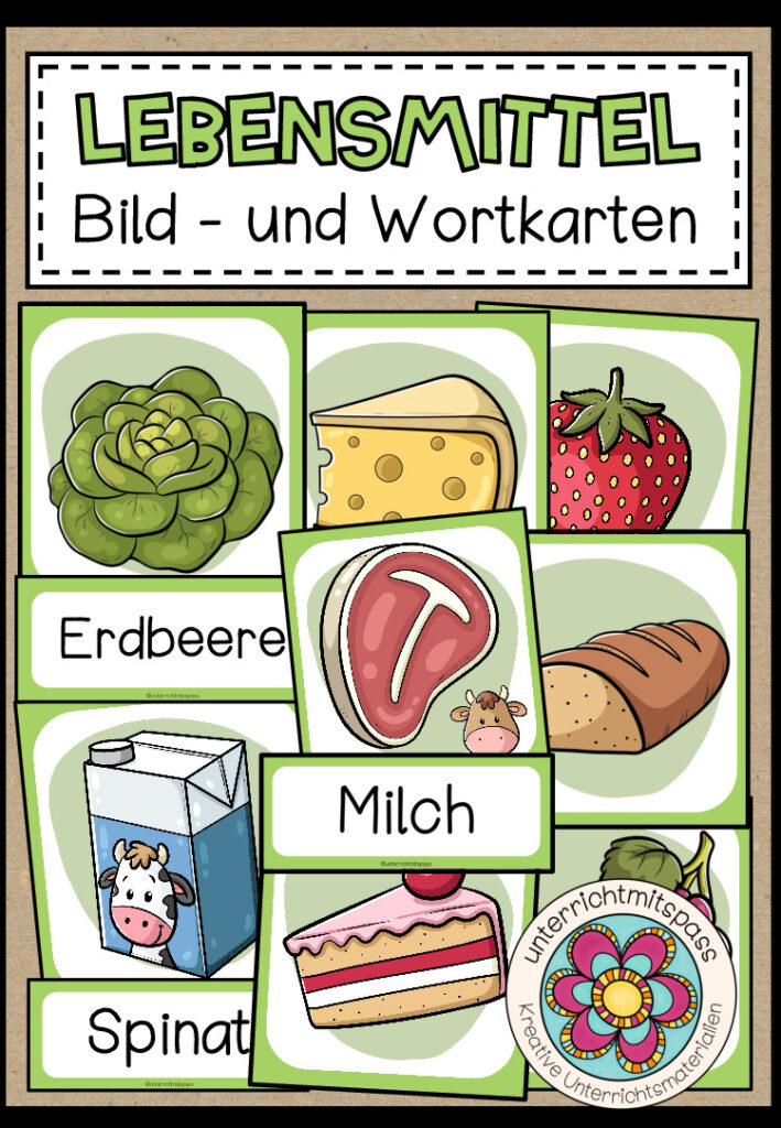 DIE LEBENSMITTEL – Bild- und Wortkarten (DAF/DAZ)