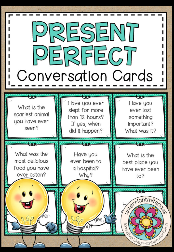 PRESENT PERFECT – Grammar Conversation Cards