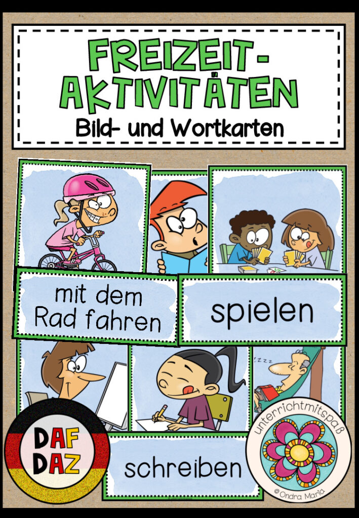 FREIZEITAKTIVITÄTEN – Bild- und Wortkarten (DAF/DAZ)