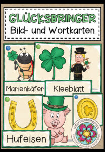 Glücksbringer – Bild und Wortkarten