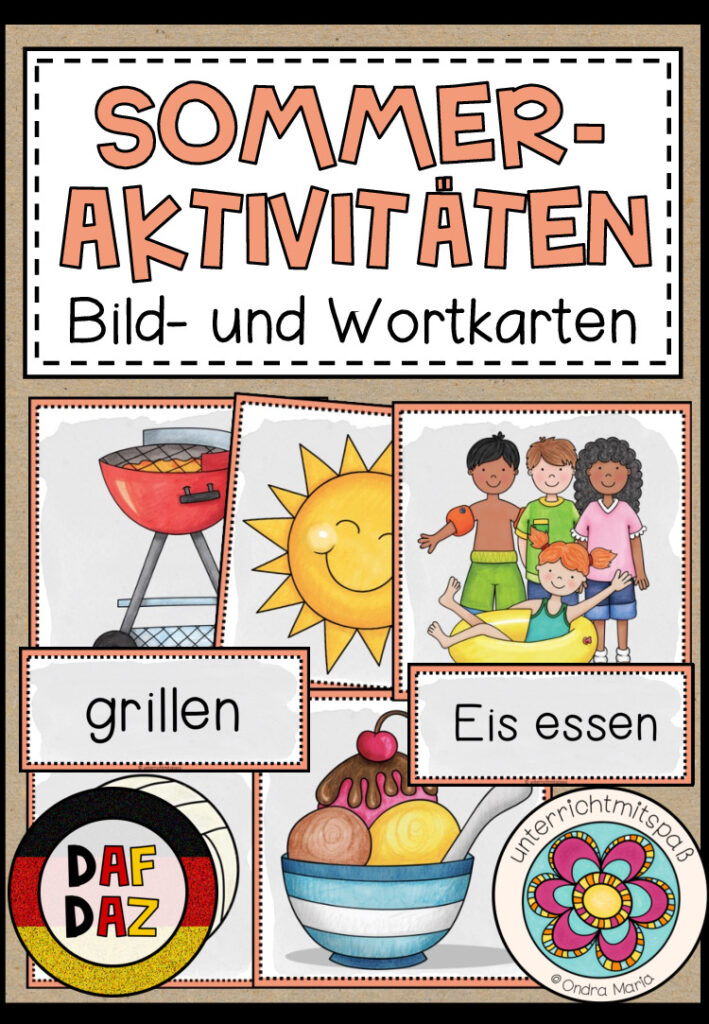 SOMMERAKTIVITÄTEN – Bild- und Wortkarten (DAF/DAZ)