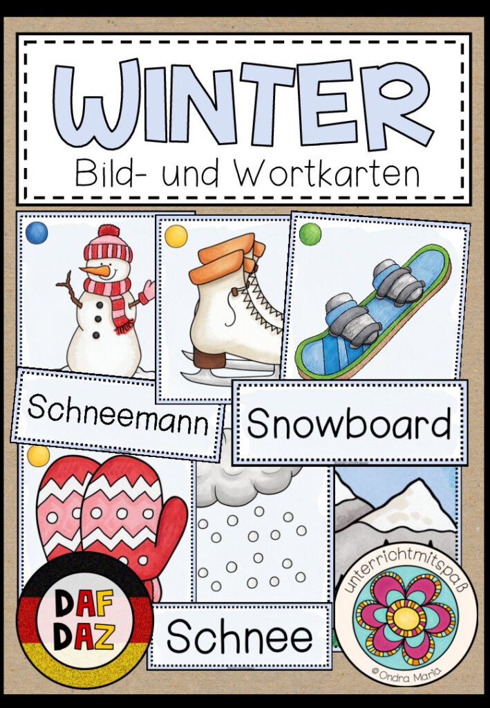 WINTER – Bild- und Wortkarten (DAF/DAZ)