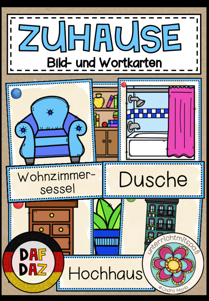 ZUHAUSE – Bild- und Wortkarten (DAF/DAZ)