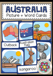 AUSTRALIA – Picture + Word Cards